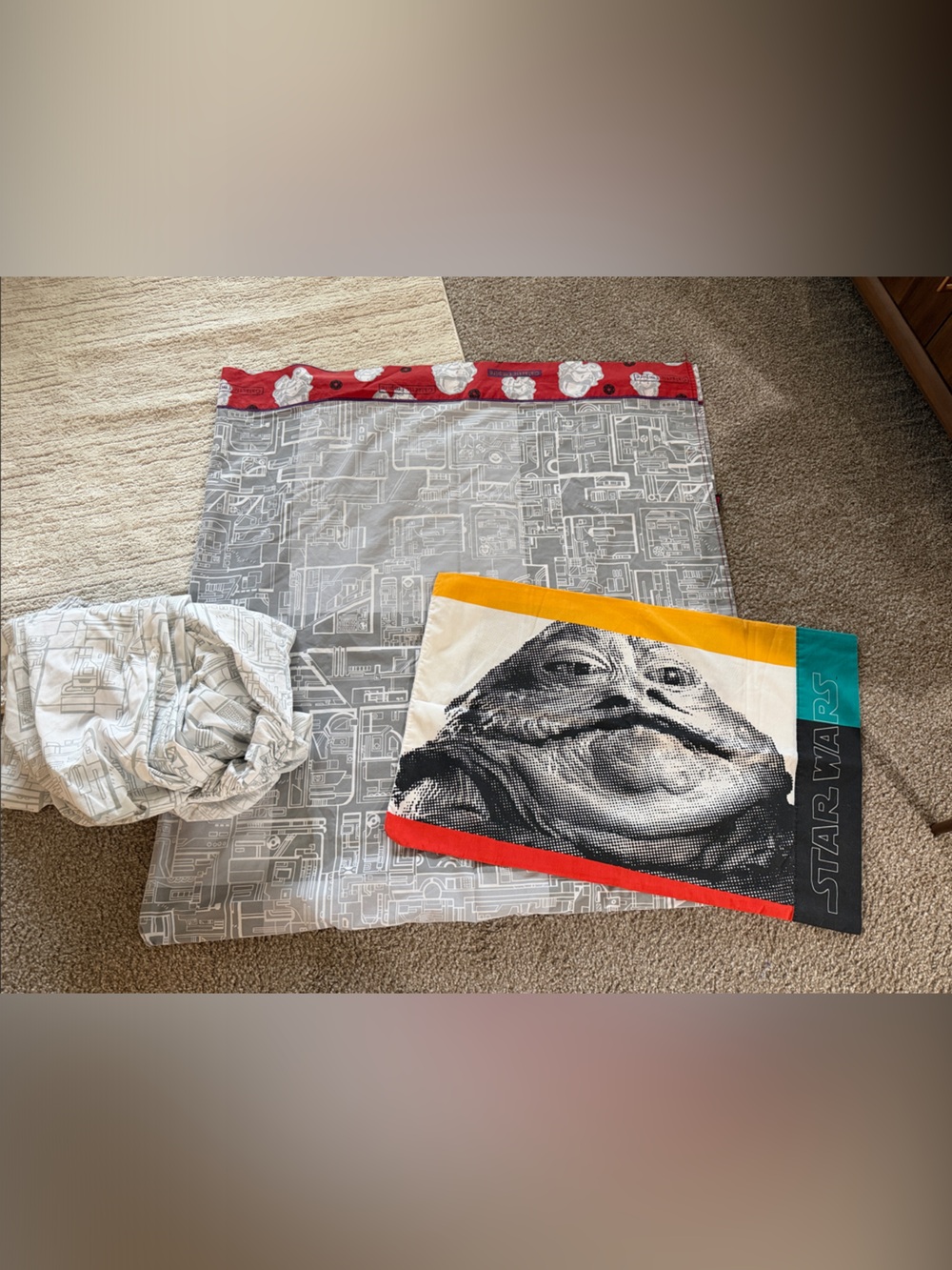 Vintage star wars Jabba the Hutt Galactic Empire sheet set Full
